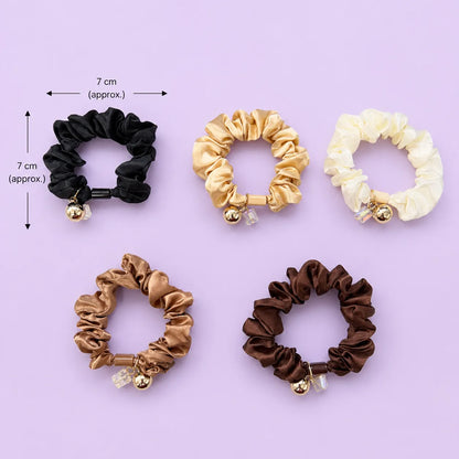 Printed thin hair scrunchies (1Dz) - UBKWS2055