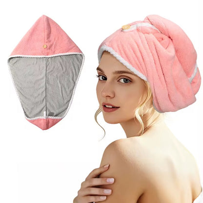 Bow Hair Drying Towel Cap (12Pcs) - UBKWS1167