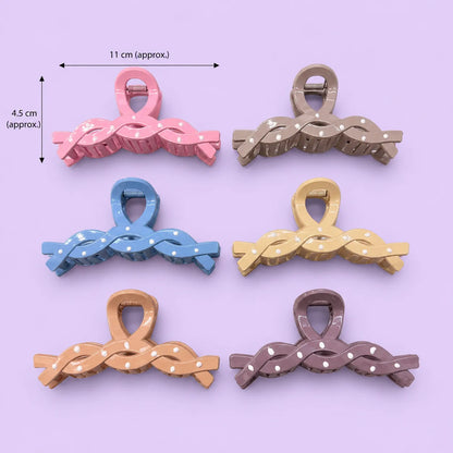 Dotted Glossy hair claw - UBKWS2893