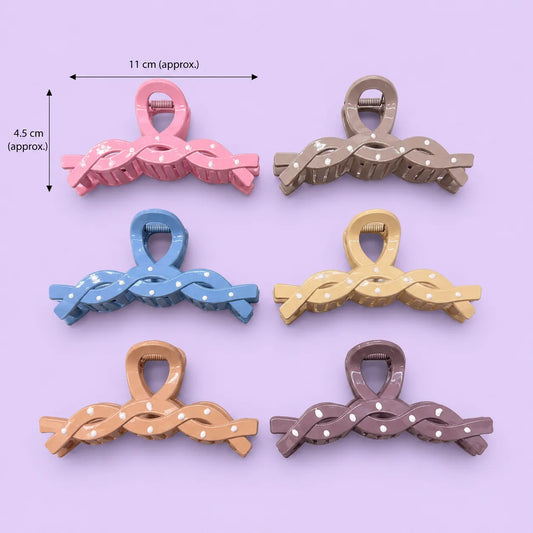 Dotted Glossy hair claw - UBKWS2893
