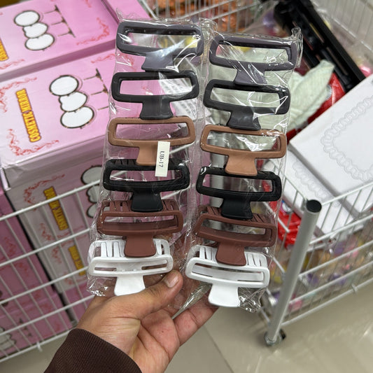 Matt hair claw (Pack of 12) - UBKWS846