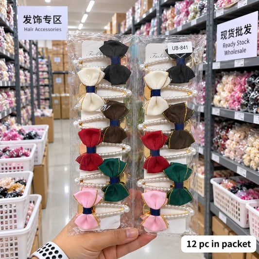 Korean pearl hair pins (1Dz) - UBKWS4230