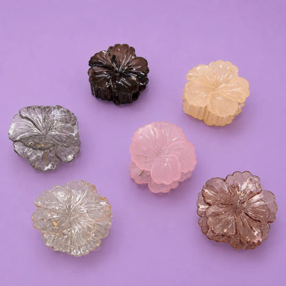 Korean hibiscus flower clip (1Dz) - UBKWS2813
