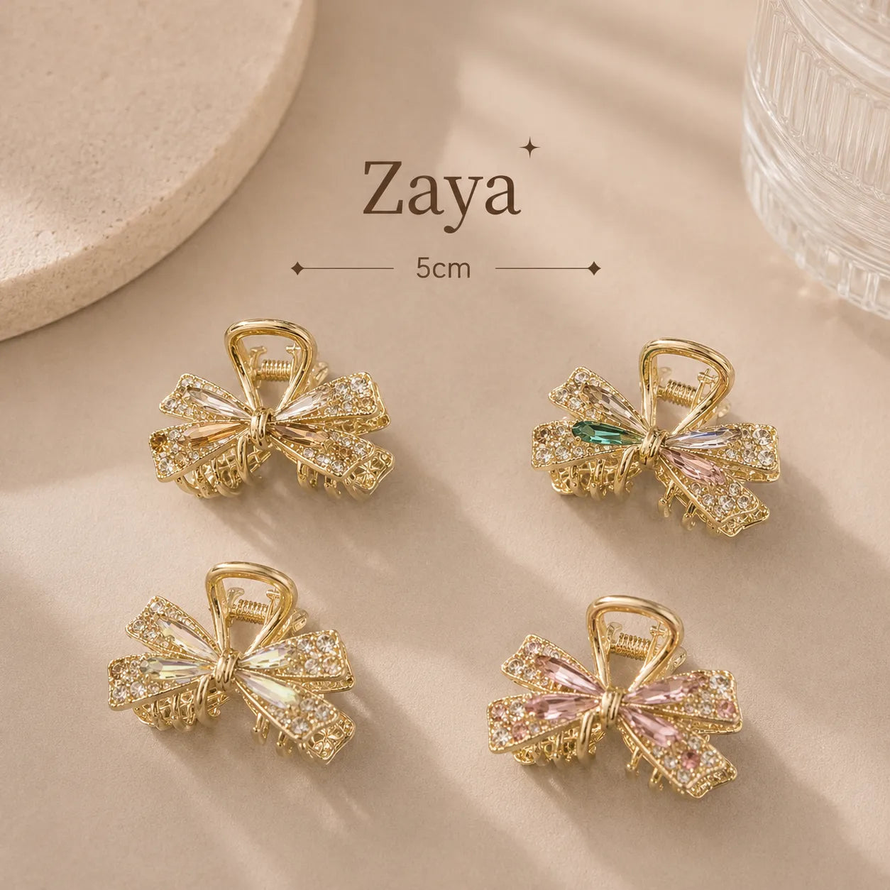 Zaya Premium hair claw (4Pc) - UBKWS4011