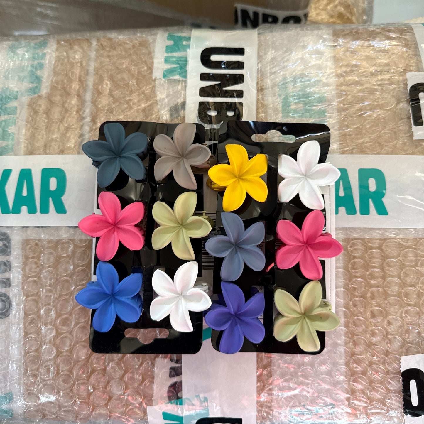 Korean matt hair claw (Pack of 12) - UBKWS860