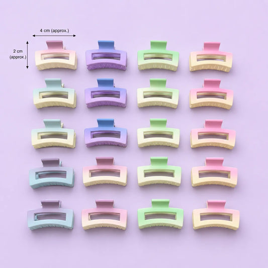 Mini Gradient hair claw (24Pcs) - UBKWS2881