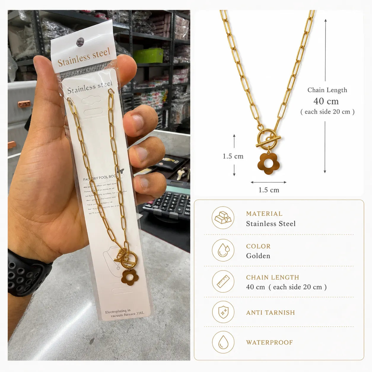 Korean Necklace (1Pc) - UBKWS3014