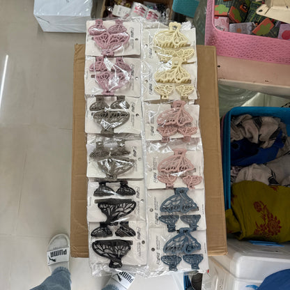 Matte Daisy Hair Claw Set (12 Sets) - UBKWS1174