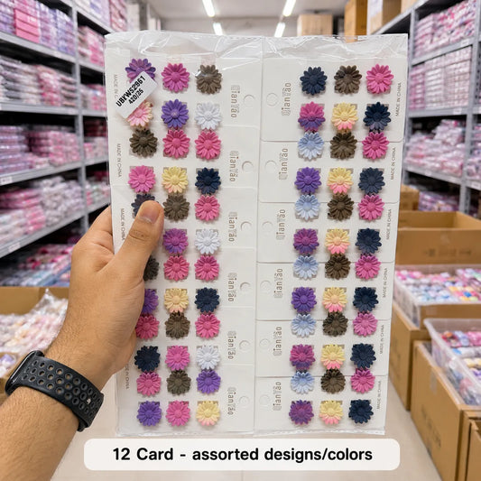 Mini gradient hair claws card (1Dz) - UBKWS2961