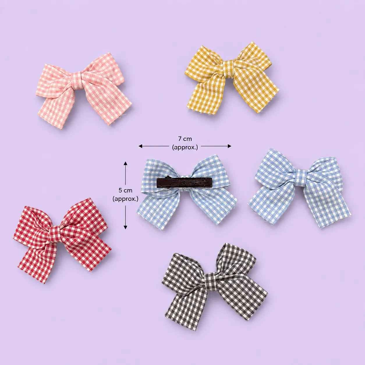 Printed hair bow (10 Pcs) - UBKWS2880