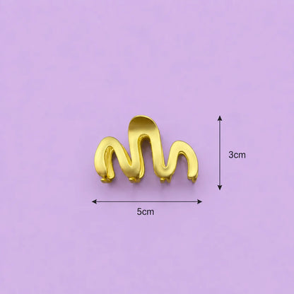 Waves Matt metal hair claw (1Dz) - UBKWS2795