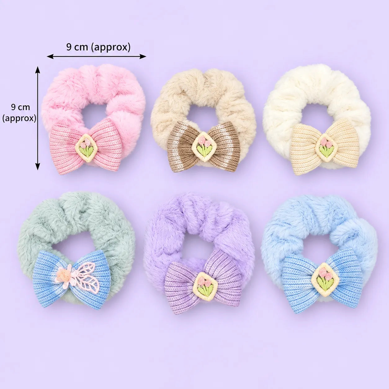 korean Fur har scrunchies (1Dz) - UBKWS4259