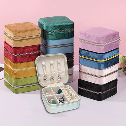 Velvet Jewelry Organizer Box (12Pcs) - UBKWS1233