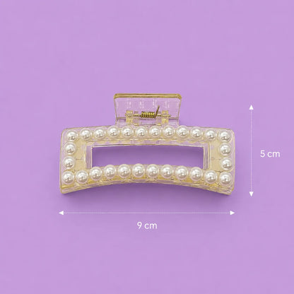Pearl Rectangle hair claw (1Dz) - UB-439