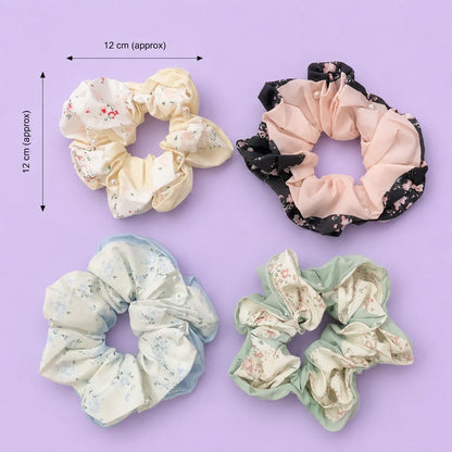 XL Dual tone pearl scrunchies (1Dz) - UBKWS4200