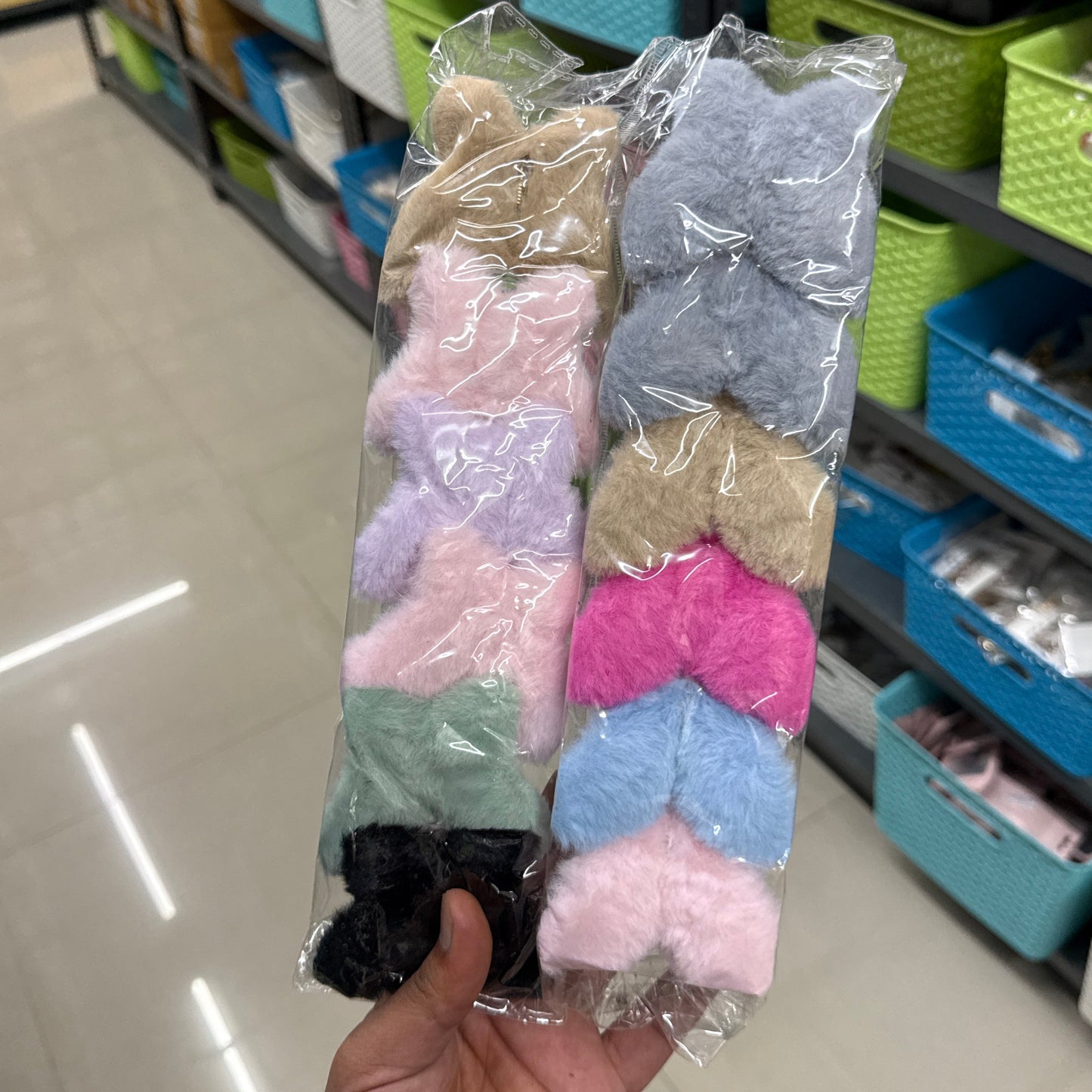 Butterfly Fur Hair Claw (12 Pcs) - UBKWS1097