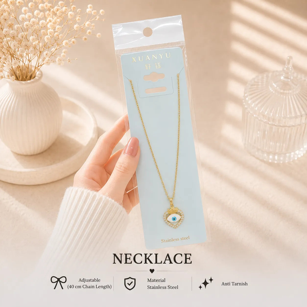 Korean Pendant Necklace - UBKWS4017