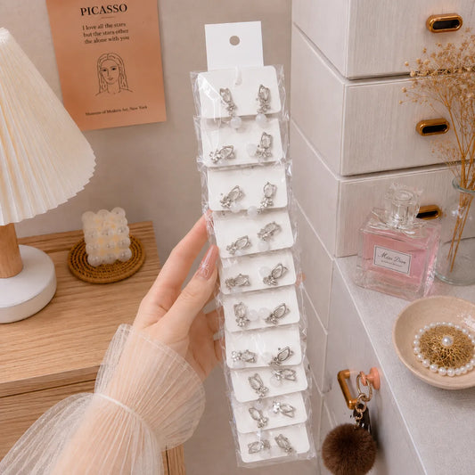 Korean Earrings (10 Pairs) - UBKWS4115