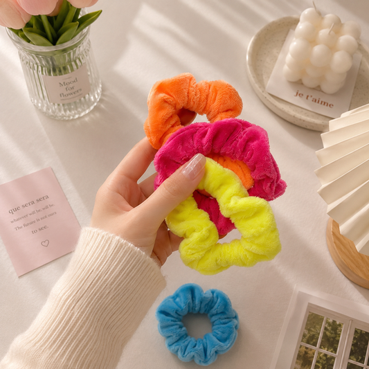 Soft Plush Scrunchie (1Dz) - UBKWS2780