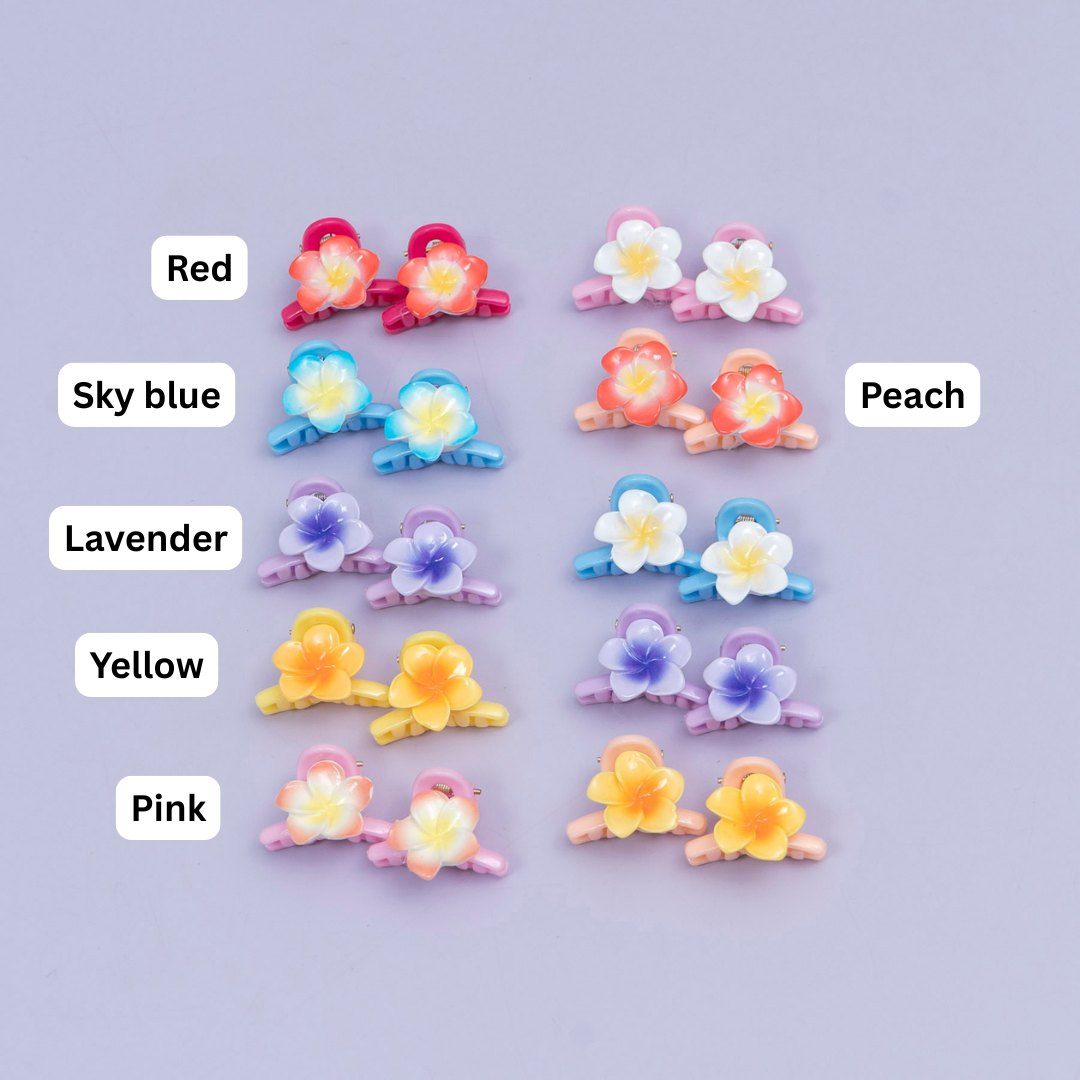 Mini Flower Hair Claw (10 Pairs) - UBKWS2538