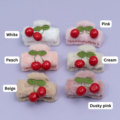 Fur Cherry Hair Claw (1Dz) - UBKWS2545