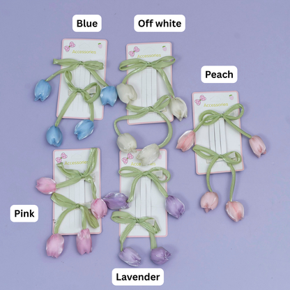 Tulip Ribbon Hair Clip (1Dz) - UBKWS2546