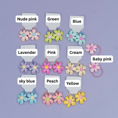 Daisy Hair Rubber Set (10 Pairs) - UBKWS2556