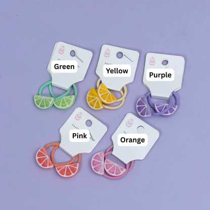 Citrus Slice Hair Rubber Set (10 Pair) - UBKWS2559
