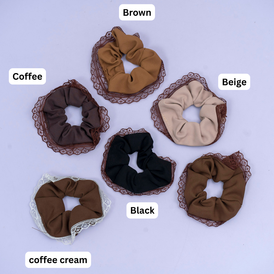 Lace Edge Scrunchie (1Dz) - UBKWS2572