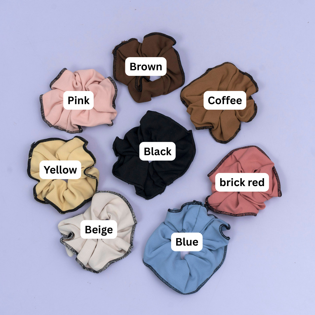 Contrast Edge Scrunchie (1Dz) - UBKWS2573
