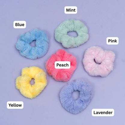 Fluffy Plush Scrunchie (1Dz) - UBKWS2577