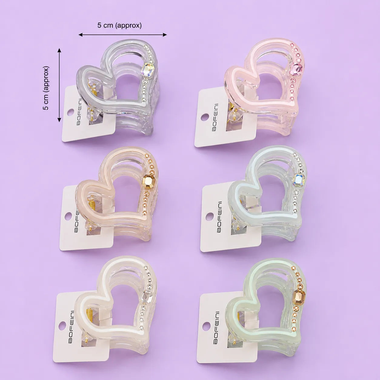 Premium Bofeini hair claw (1Dz) - UBKWS4159