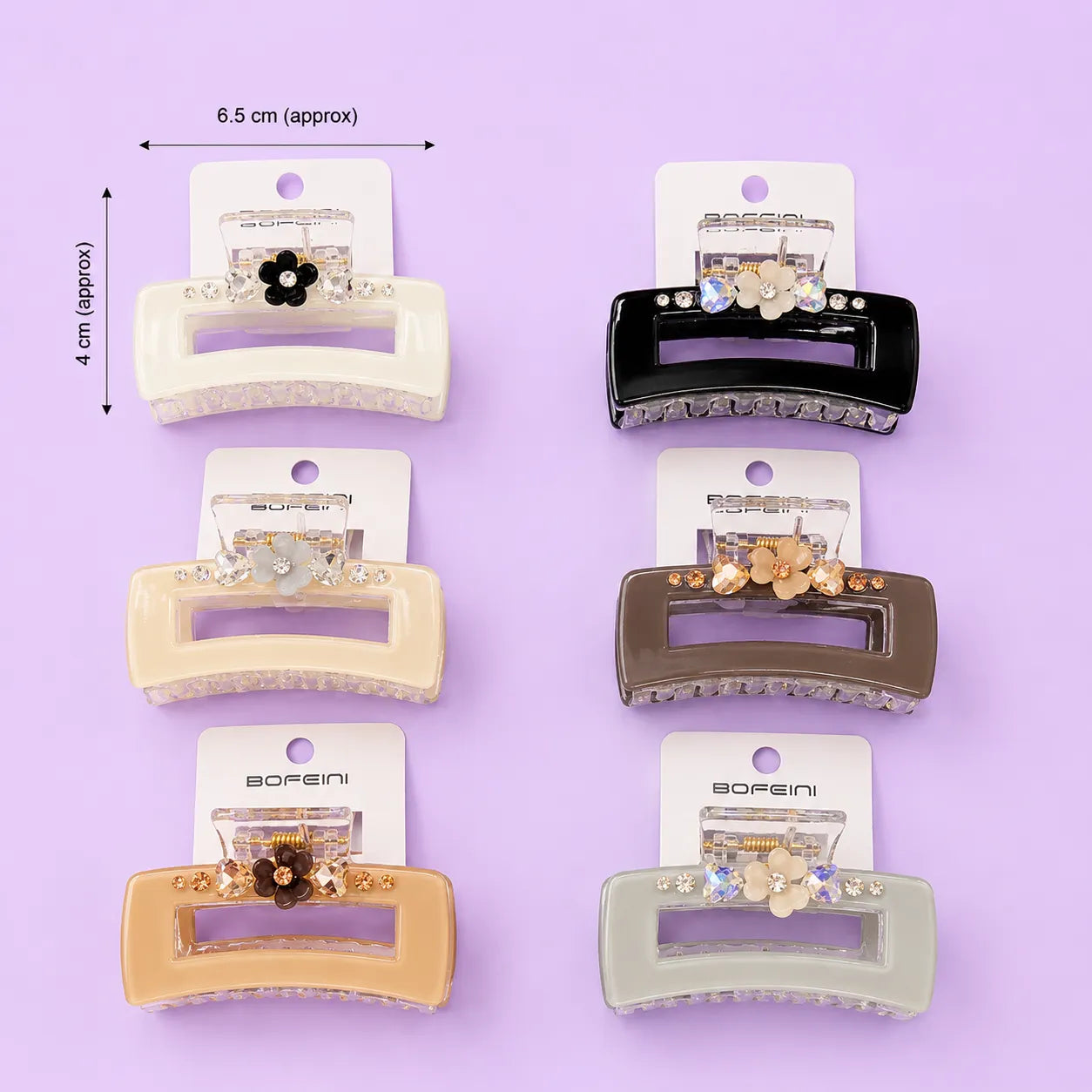 Premium Bofeini hair claw (1Dz) - UBKWS4148