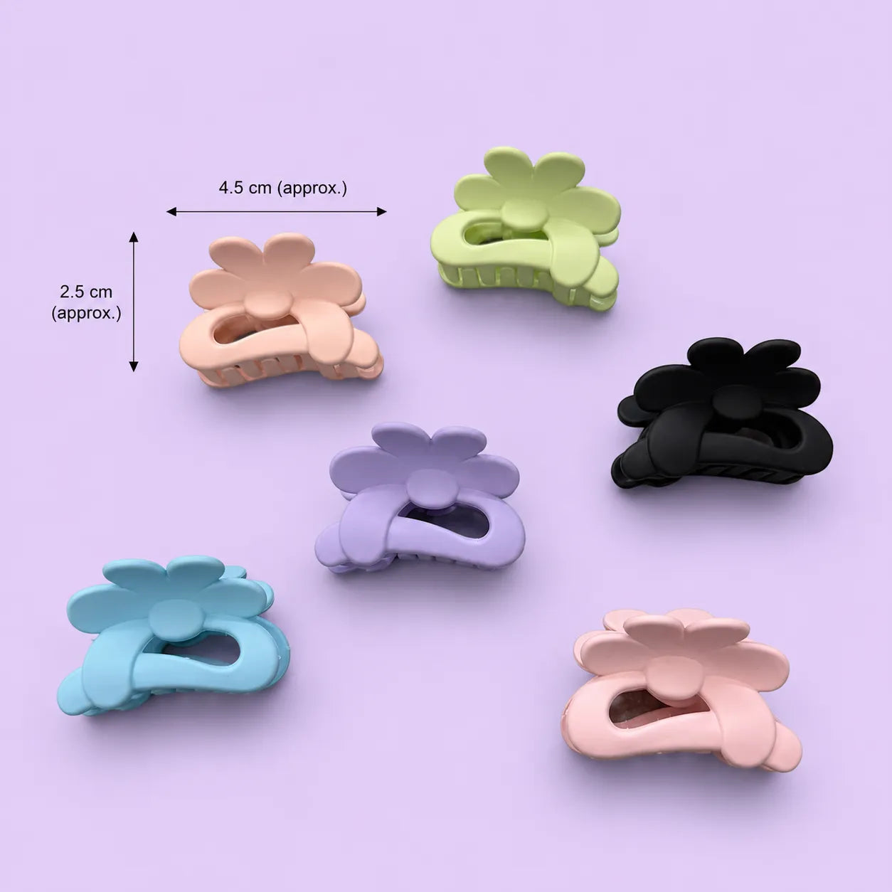 Mini Matt hair claws (1Dz) - UBKWS2896