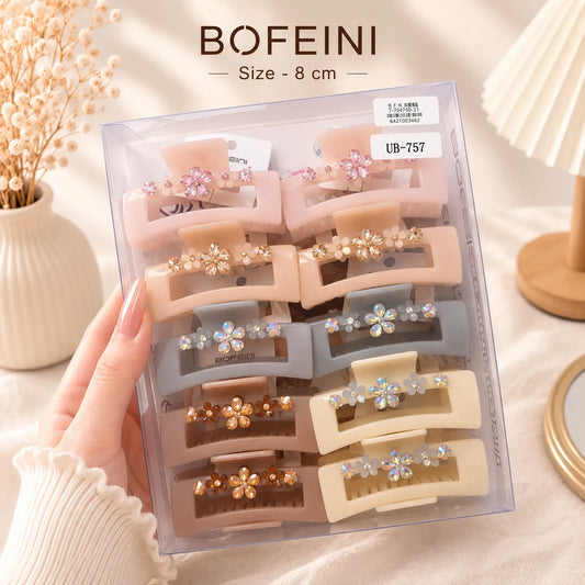 Premium Bofeini hair claw (1Dz) - UBKWS4049