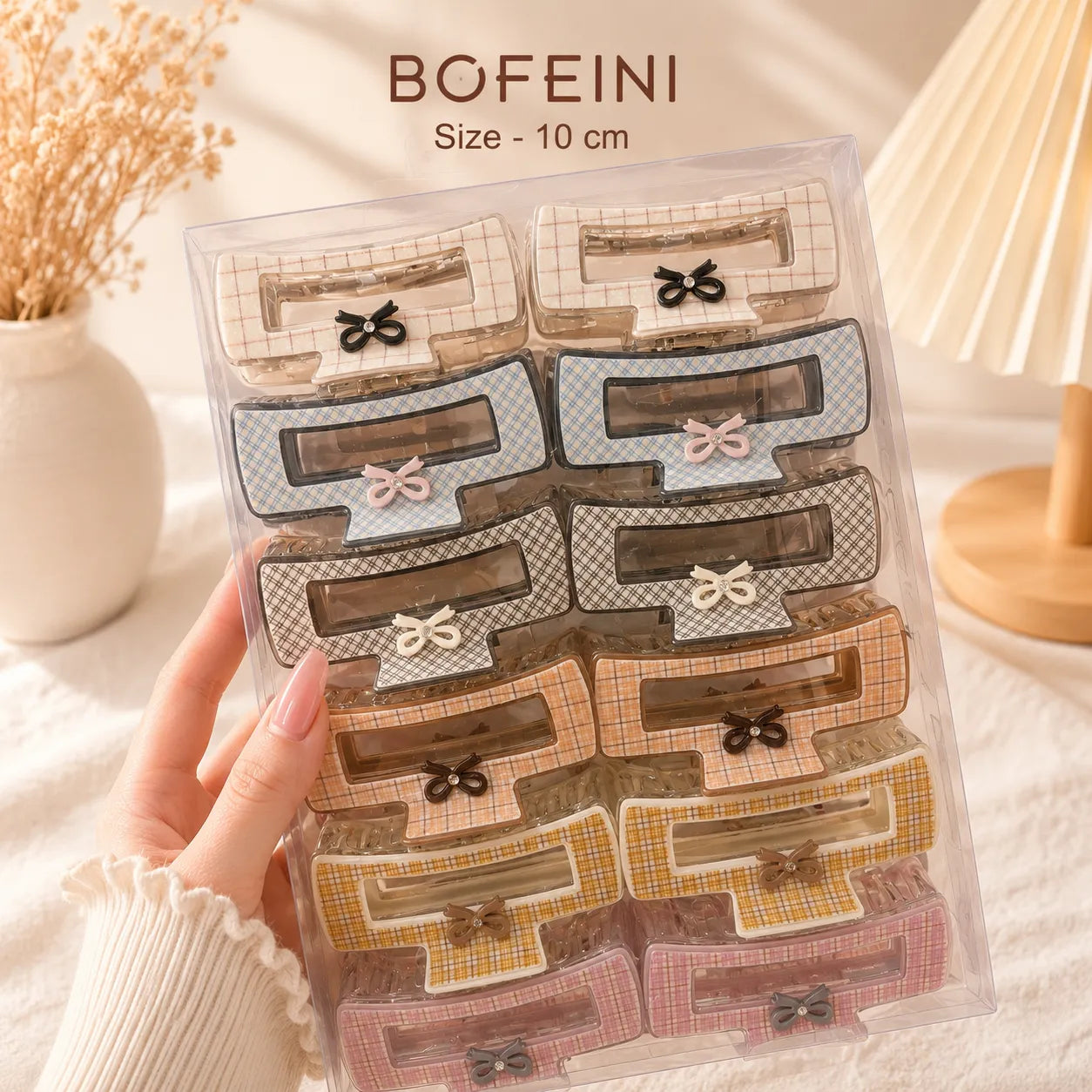 Premium Bofeini hair claw (1Dz) - UBKWS4048