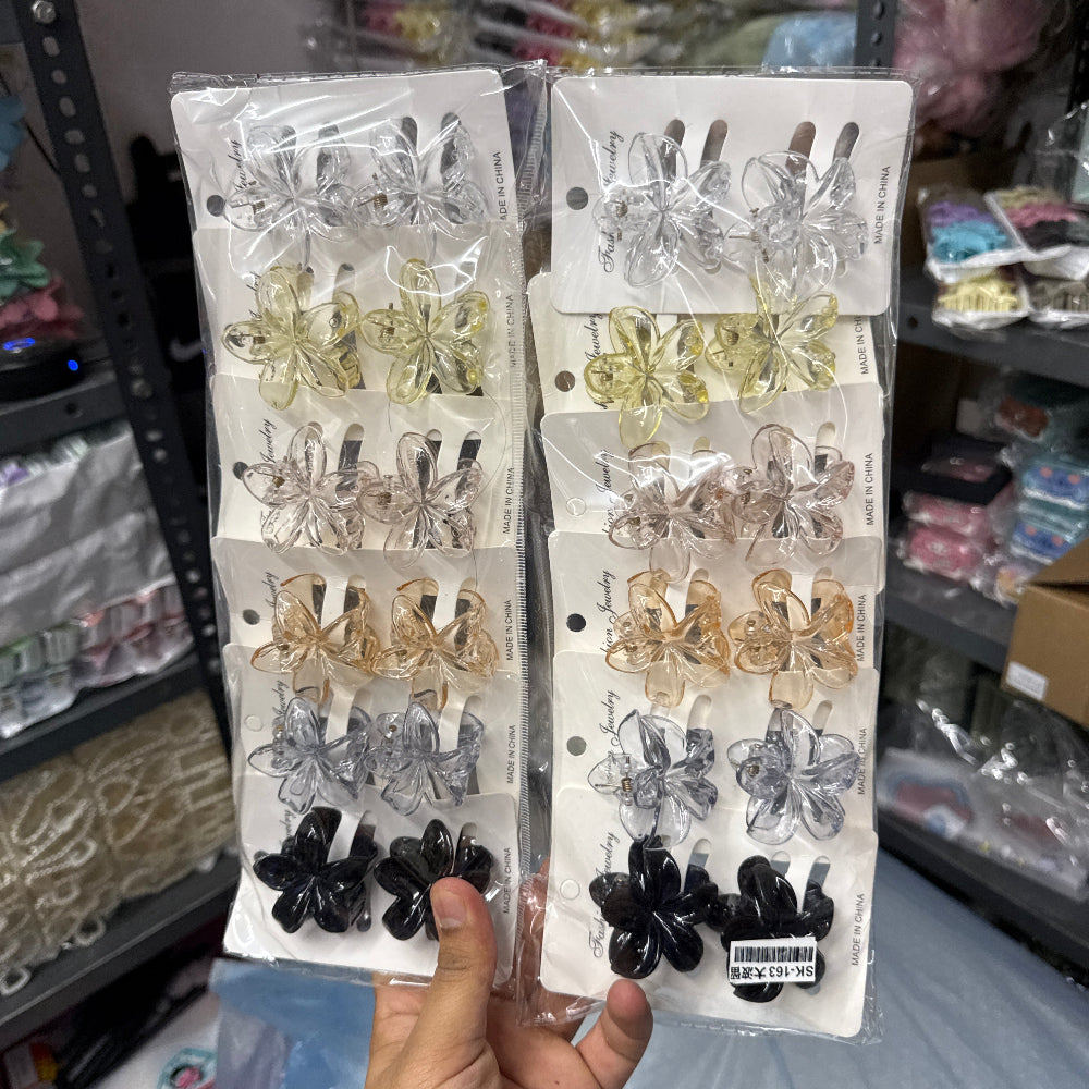Glossy Mini Flower Hair Claw (1Dz) – UBKWS2478