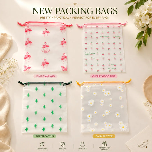 Printed Jute bag -  25x18cm (50Pcs)  - UBKWS4193