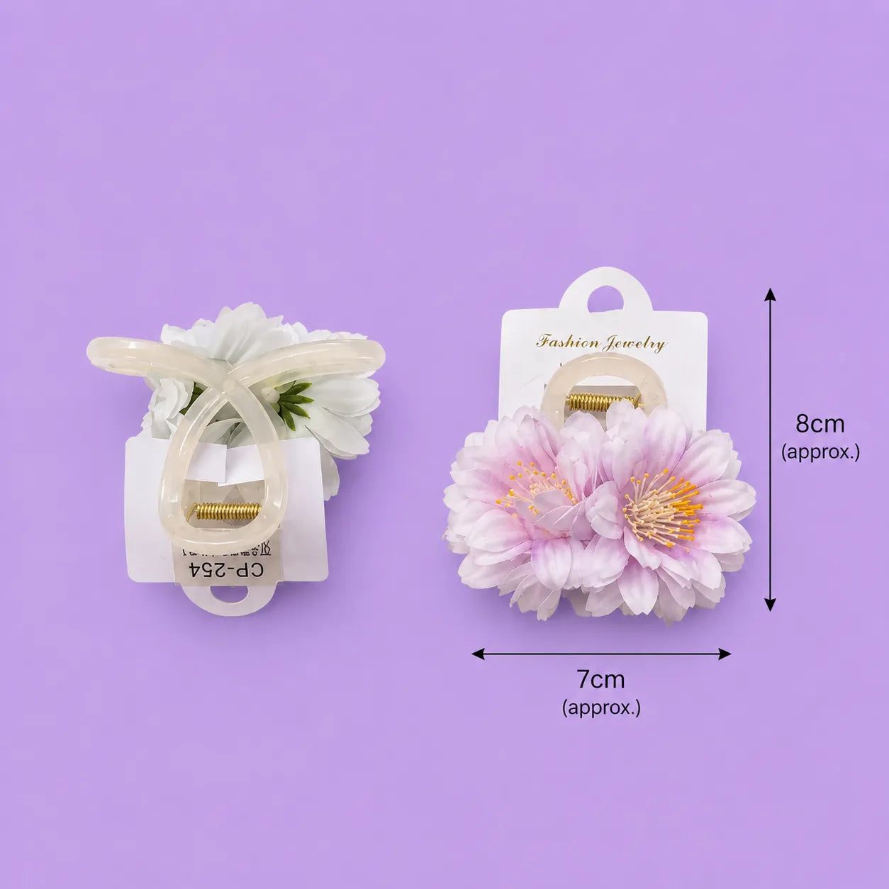 Floral hair claw (1Dz) - CP-254