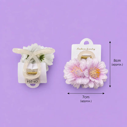 Floral hair claw (1Dz) - CP-254