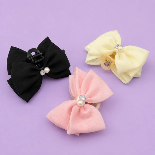 Pinterest bow hair claw clip (1Dz) - CP-191