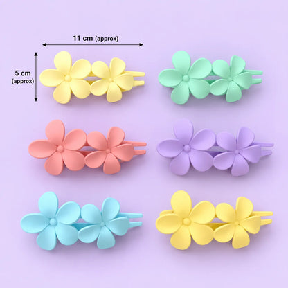 Double Flower Hair Clips (1Dz) – UBKWS4318