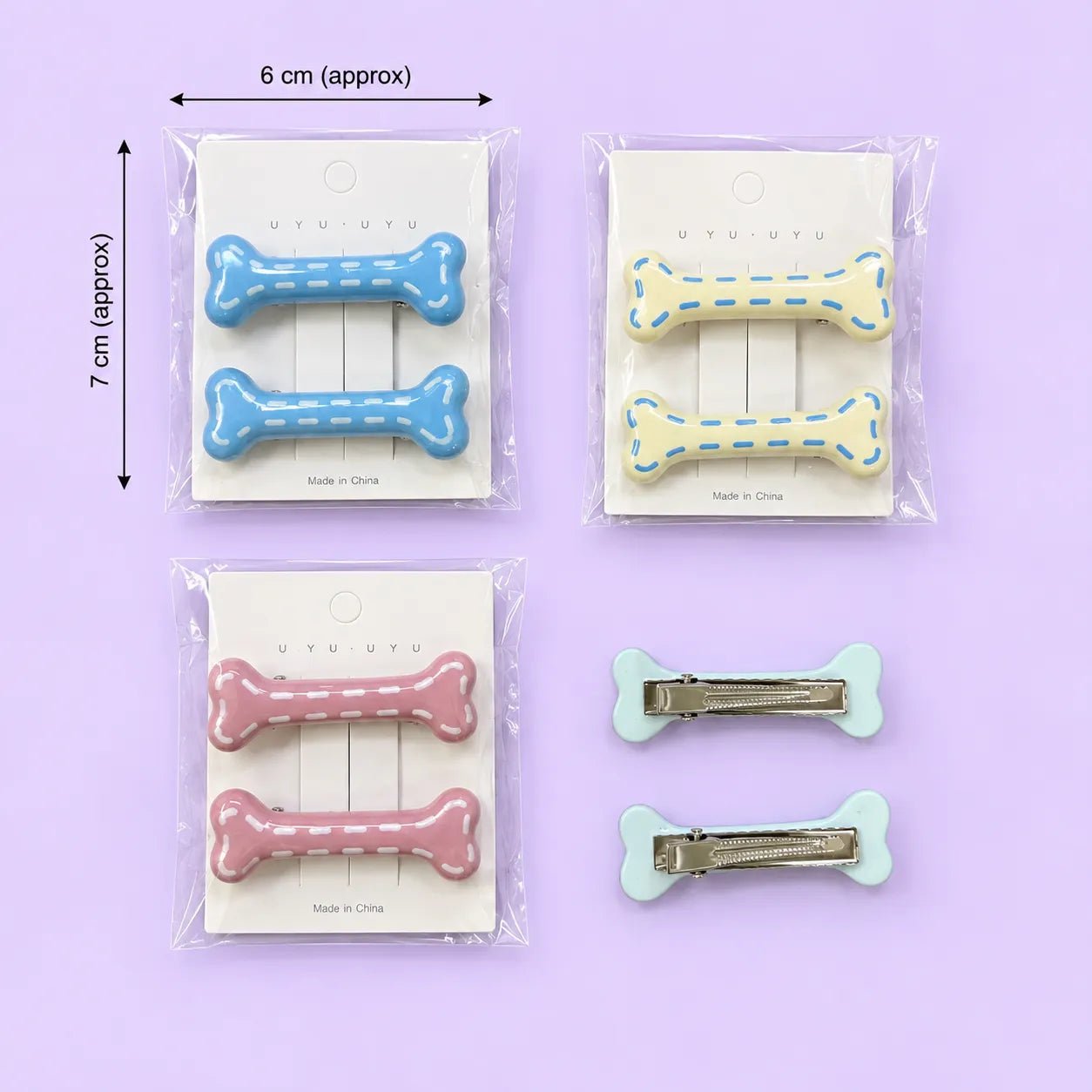 Korean bone hair pins (1Dz) - UBKWS4221