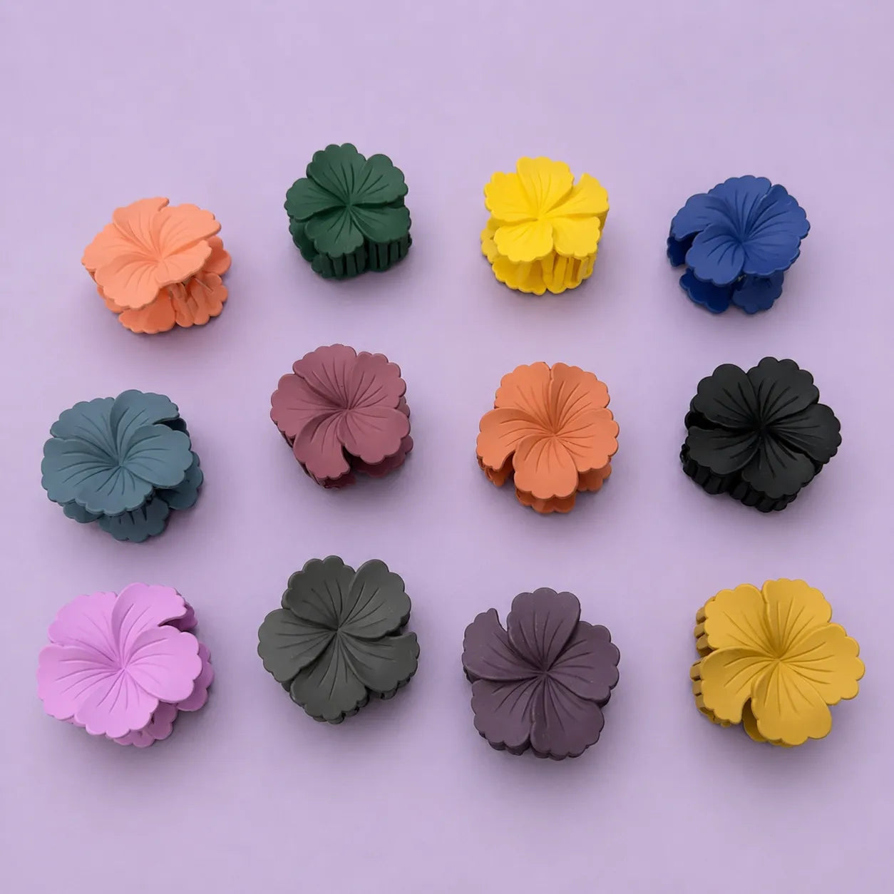 Hibiscus Matt hair claw (1Dz) - UBKWS2852