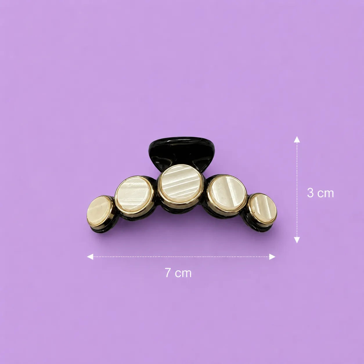 Black pearl hair claw (1Dz) - UB-443