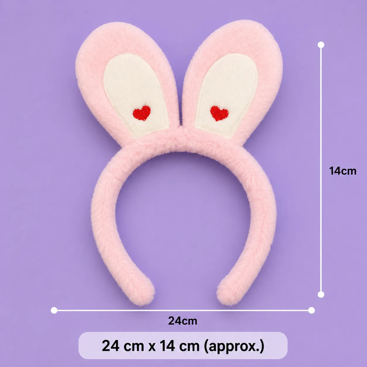 Rabbit long fur hairband (1Dz) - SO-6