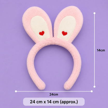 Rabbit long fur hairband (1Dz) - SO-6