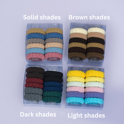 Soft Knit Hair Scrunchies (1Dz) - UBKWS2388