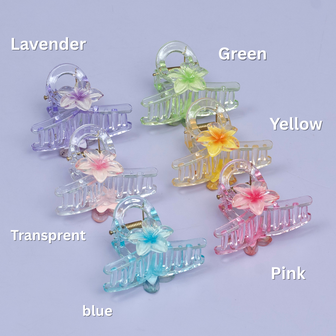 Pastel Floral Mini Hair Claw (1Dz) - UBKWS2398