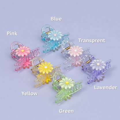Flower Acrylic Hair Claw Clip (1Dz) - UBKWS2399
